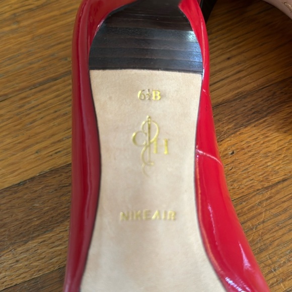 Cole Haan Chelsea high pumps, 3” heel, red patent leather, size 6.5 - Picture 7 of 10